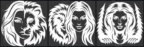 Simple Woman Face Designs