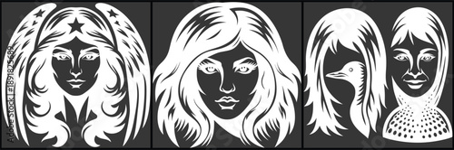 Women Faces Graphic Design