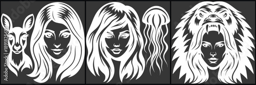 Simple Faces and Animals