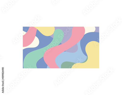 Vibrant abstract background with colorful swirling shapes