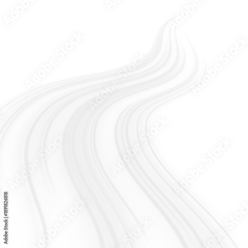 Bright neon lines curve across a dark urban highway, forming dynamic motion paths. Glowing streaks and light beams express fast traffic energy. Futuristic vector PNG illustration.