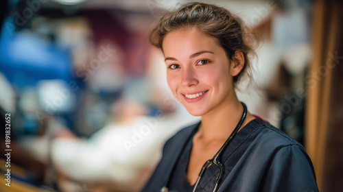 A nurse prepares a patient for a capsule endoscopy, ensuring all necessary equipment is ready while explaining the importance of this non-invasive method for diagnosing gastrointestinal issues.