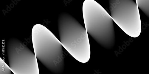 Abstract black and white paper background featuring a 3d curled sheet corner and vector illustration element with a blank banner design for business web concepts