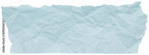 Wallpaper Mural Strip of pale blue torn crumpled paper, isolated element to create collage in soft pastel colors Torontodigital.ca
