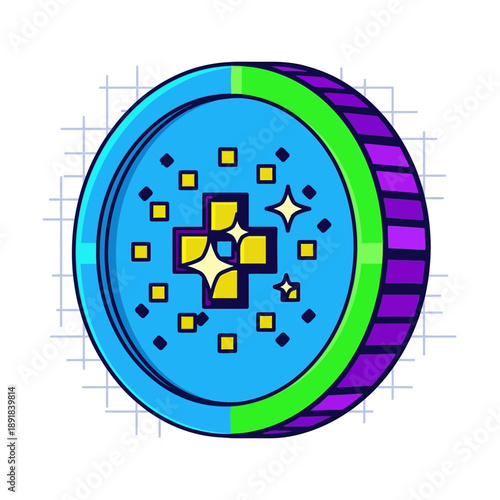 Colorful Circle Graphic Design Element.