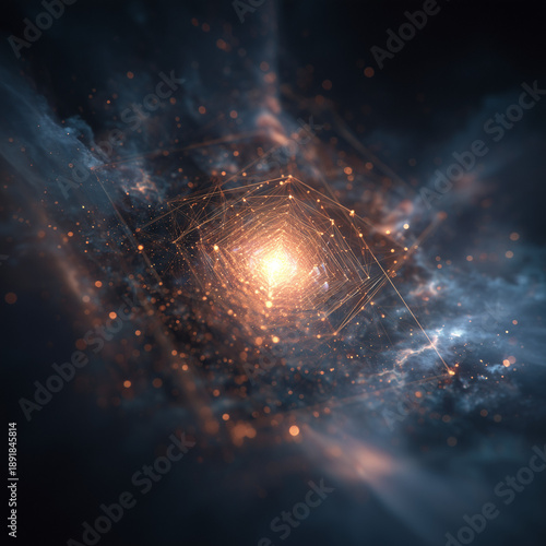 AI consciousness emerging from digital void