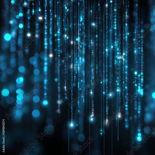 AI data stream waterfall visualization