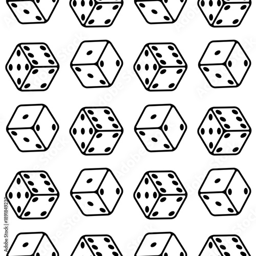 Dice cubes pattern