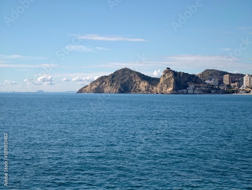 Canvas-taulu Serene seaside landscape for media, Tranquil headland overlooking calm waters an