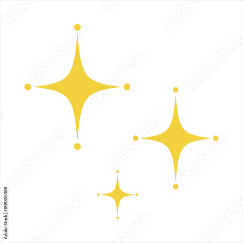 光のキラキラアイコンセット