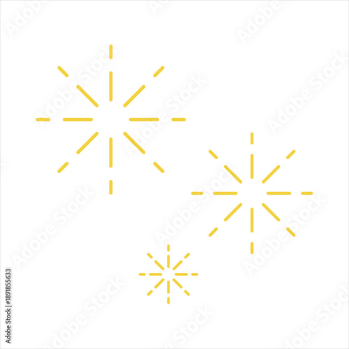 光のキラキラアイコンセット