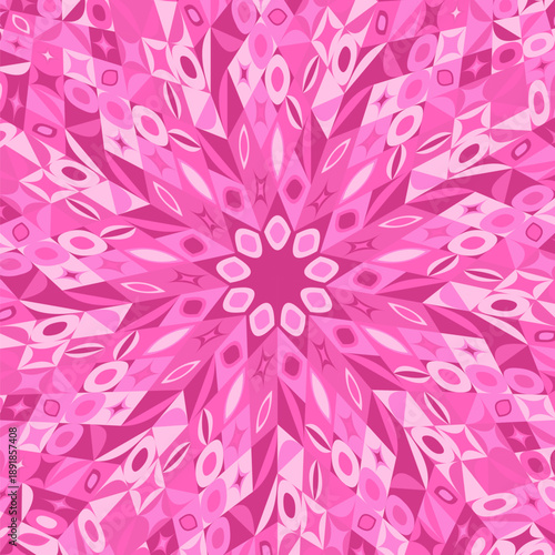 Colorful dynamic circular tile mosaic pattern background design