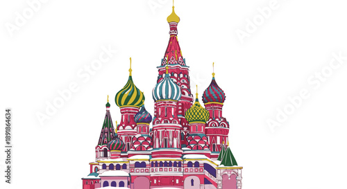 St Basils Cathedral Moscow colorful green