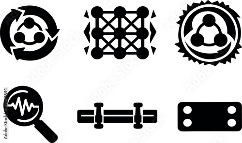 Solid vector icons of time-periodic matter phases: repeating dynamic motif, locked oscillation lattice, non-equilibrium cycle