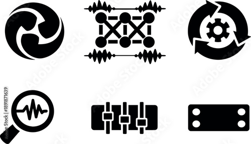 Solid vector icons of time-periodic matter phases: repeating dynamic motif, locked oscillation lattice, non-equilibrium cycle