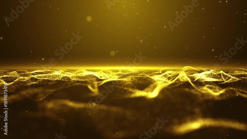 Abstract Wave Technology Seamless Loop 4K Background