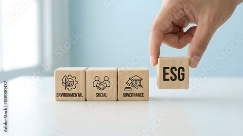 Wallpaper Mural esg concept, environmental social governance Torontodigital.ca