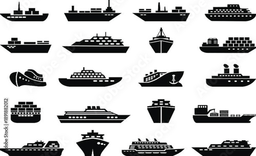 set of ships icons