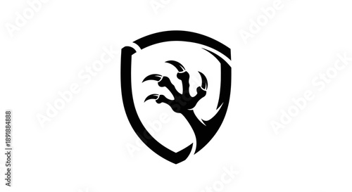 shield with wings and sword
