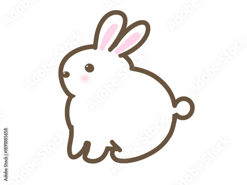 Cute Rabbit Character Illustration