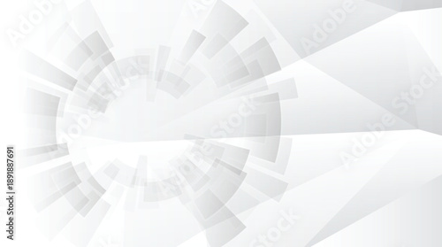 grey geometric technology background features precise gear shapes and structured forms, creating a clean and modern abstract vector design that conveys engineering, innovation, and mechanical efficien