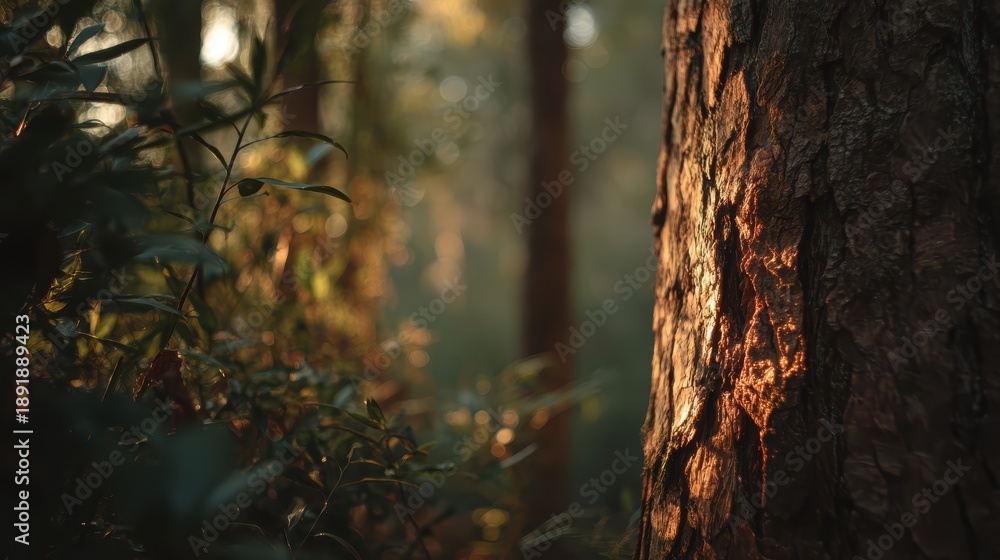 Obraz premium Preservation of woodland ecosystems to ensure habitat resilience and avoid species loss