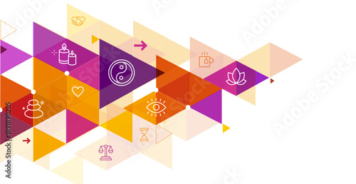 Wellness illustration banner