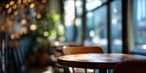 Blurred background in a coffee shop