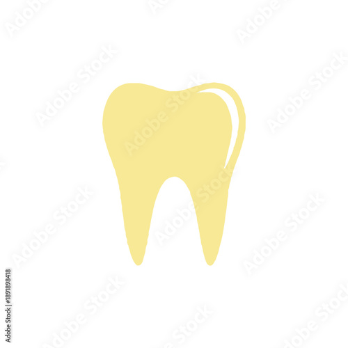 Isolated Tooth Icon Dental Health, Whitening, Care Concept