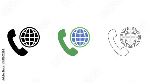 global phone call is used for international communication and connection around the world.