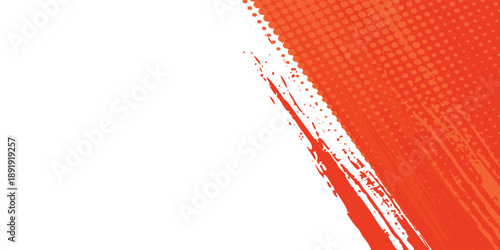 Abstract Sports Background with Orange and Red Gradient Brushstrokes and Halftone Effect sport pop art Grunge background