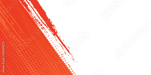Abstract Sports Background with Orange and Red Gradient Brushstrokes and Halftone Effect sport pop art Grunge background