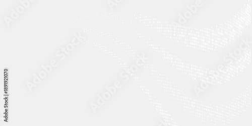 Dot white gray wave light technology texture background. Abstract big data digital concept. 3d rendering.