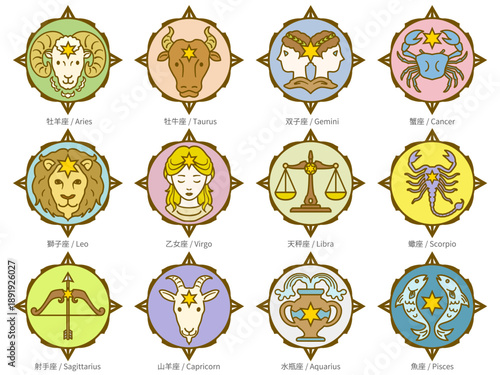 12星座イラスト（カラー）