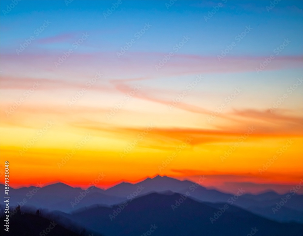 Fototapeta premium abstract blur orange and blue gradient background with soft transitions and vibrant hues