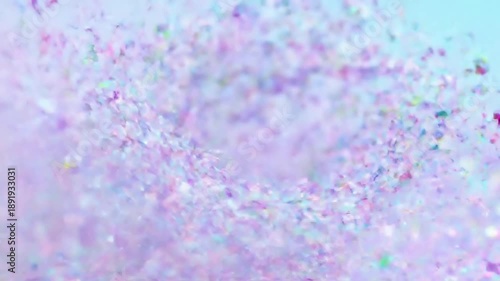 Ethereal Pastel Shimmer Overhead, abstract view of swirling particles