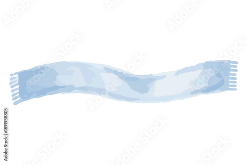 やさしい水彩で描く2月の保育イラスト｜マフラー / February Nursery Illustration in Soft Watercolor – Scarf