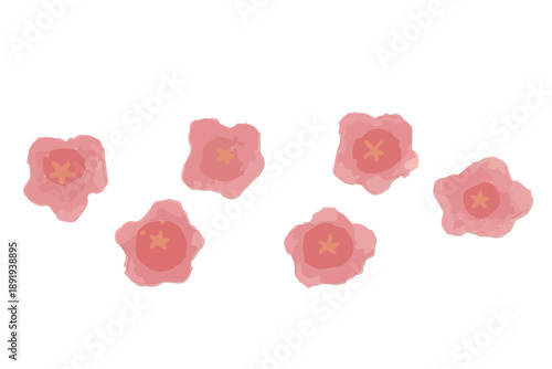 やさしい水彩で描く2月の保育イラスト｜梅のライン / February Nursery Illustration in Soft Watercolor – Plum Blossom Line