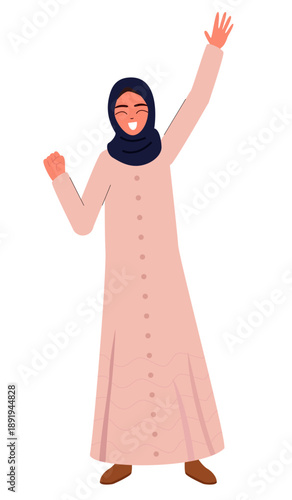 arab woman with a mobile phone
