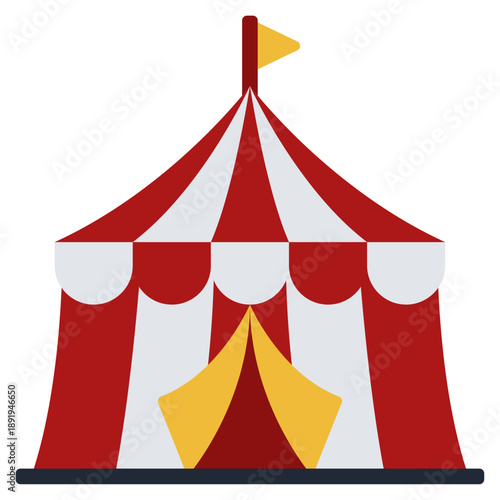 circus tent vector illustration