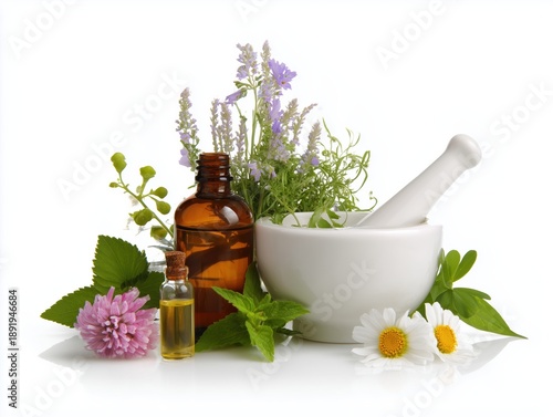 natural cosmetics and healing herbs 