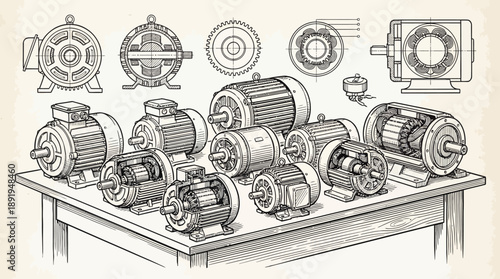 Motor Assembly, Subject: Electric Motors, Location: Workshop