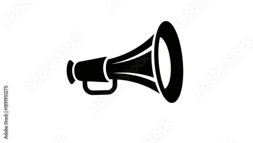 Megaphone icon on white background