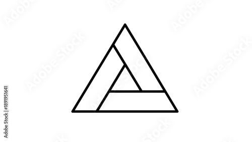Simple geometric triangle shape design