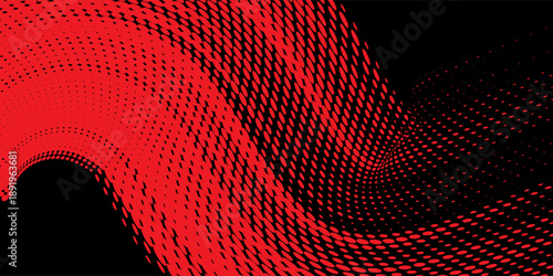 red black brush wrap car sticker pattern abstract banner sporty lines red black color combination grunge brush pattern racing motorcycle design, Eps 10.