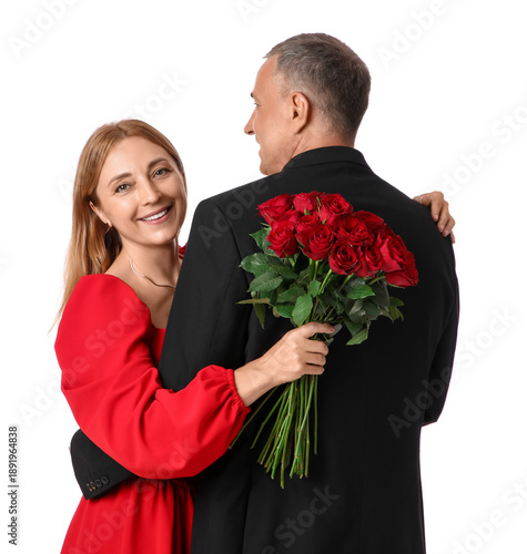 Happy mature couple with bo...