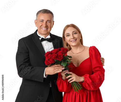 Happy mature couple with bo...