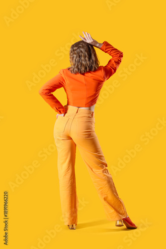 Fashionable young woman in ...