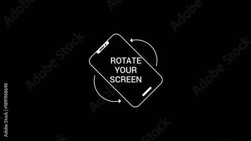 Rotate your phone ideal for informing users to switch to landscape mode on websites or apps.