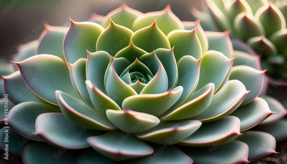 Fototapeta premium Close Up Of A Rosette Succulent 1